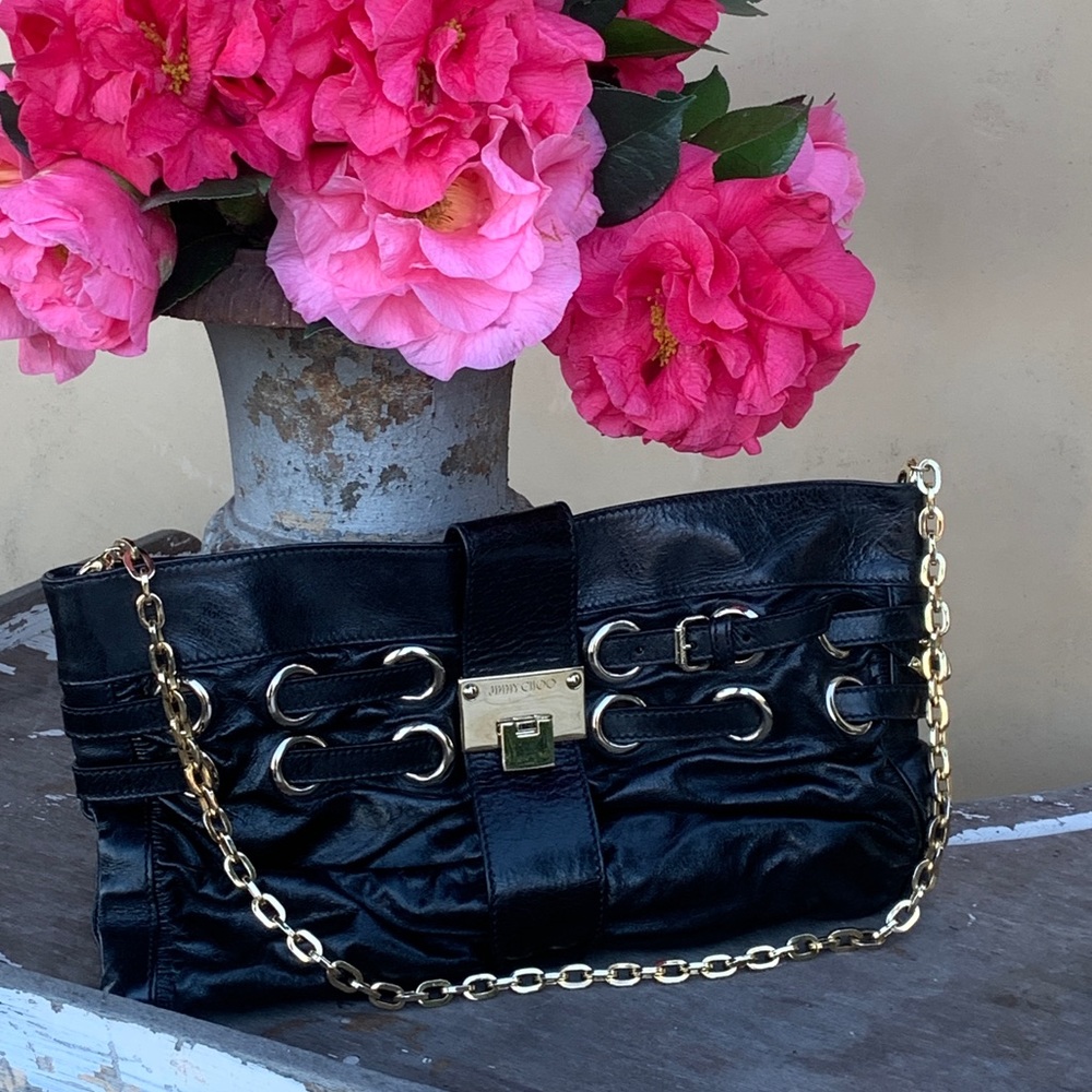 Vintage Jimmy Choo Rio Oversize Convertible Clutch